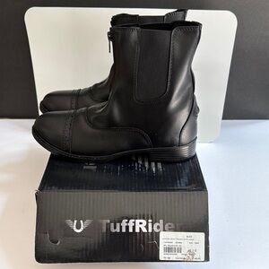 TuffRider Black Vegan Leather Paddock Boots